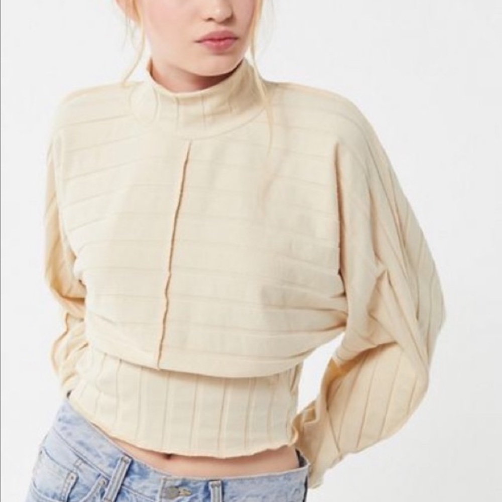 NWT Urban Outfitters Mock Neck Long Sleeve Top